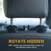 4 PACK Car Headrest Hooks Vehicle Universal Car Organizer Car Back Seat Headrest Hanger Holder Hook for Bag Purse Cloth Grocery2009