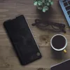 Prägling för Xiaomi Redmi Note 11S / 11T / 11 4G 5G Flip Case Nillkin Qin Leather Card Pocket Book Flip Cover för Redmi Note11 Telefonväskor