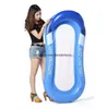 Inflatable water bed floating air mesh hammock mattress Leisure floats swim ring tubes swimming pool lounge chair adult children beach toy