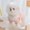 Vestuário para cães Primavera Verão Roupas para animais de estimação Gatinho Cachorrinho Macacão Doce Pequeno e Médio Pijama Bonito Moda Bordado Poodle Maltês