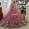 2020 musulman col haut à manches longues robes de mariée en dentelle Applique plus la taille Arabie saoudite robe de bal de mariée robe personnalisée de noiva2448