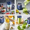 Processorer Portable Mini Blender Electric Cordless Juicer Cup for Travel Handheld Smoothie Makers Hushållens kökstillbehör 400 ml