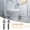 Badtillbehör set toalettstol bultar ersättning och nötter rostfritt stål gångjärn med tungt gångjärn universellt för