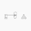 Stud Earrings S925 Sterling Silver Jewelry Trillion Diamond (1/2 Ct. Tw.)