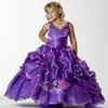 Beading Strappy Stunning New Glamorous Ball Gown Flower Girl Dresses Taffeta Girl's Pageant Dress Shippin a19337I