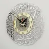 Wandklokken Gemonteerde Klok Eid Mubarak Acryl Decor Spiegel Decoratie Slaapkamer Modern Mute Alarm 230721