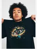 Abbigliamento di moda firmato T-shirt hip-hop Magliette rock Cotone American Earth Eye Marchio di moda hip-hop Versatile Manica corta Loose Ins T-shirt High Street Uomo Estate