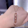Kedjor Franska lyxiga smyckemärkes 10 -årsjubileumshalsband. Small stil tröja kedja 80 cm glidande justerbar storlek kvinnor
