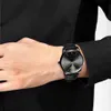 Relojes deportivos de moda para hombre DOM, reloj con calendario de cuarzo para hombre, reloj informal de cuero resistente al agua para hombre, reloj Masculino M-11BL-1M325S
