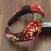 Haarspeldjes Rode Bohemian Mode Bloem Hoofdband Luxe Temperament Spons Kristallen Steentjes Voor Vrouwen Accessoires Bruiloft