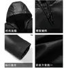 Men's Jackets 2023 Spring Genuine Cow Leather Men Real Coats Man Jacket With Hood Casual Teenage Boy Streetwear