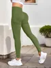 Active Pants Super Sexy Long Yoga Fitness Gym Tights Push Uplegings sömlös hög stretsk mage kontroll bred midjebandsport