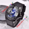 Nowy zegarek bąbelkowy 3 kolorowy automatyczny zegarek męski z randką czarne skórzane zegarki 2678