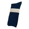 Femmes Chaussettes Femmes Long Mode Coton Respirant Automne Hiver Couleur Unie Sports Filles Rétro Plaine Confortable