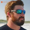 Gafas de sol blancas TR90 Marco cuadrado Marca para hombre Espejo polarizado UV400 Cubierta de goma Deporte Pesca Gafas Conducción