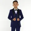 Eccellente Moda Bambini Abiti da cerimonia Abiti Abbigliamento per bambini Giacca da sposa Ragazzo Festa di compleanno Giacca da lavoro Giacca pantaloni gilet 0012567