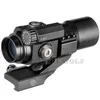 FIRE WOLF Red Green Dot Riflescopes 32mm M2 Sighting Telescope Tactical Laser Gun Sight scope for Picatinny Rail rifle