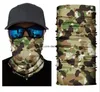 Camouflage Magic Scarves Outdoor Tactical Cycling Anti UV Bandana Bike Riding Scarf Mask Neck Cover Windproof Sunscreen Seamless Face Protection Masks Turban