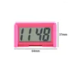 Wall Clocks Digital Car Clock Travel Mini For Small Screen Watch Desk Home Gauges Desktop Office Electronic