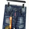 Мужские джинсы с джинсовыми джинсами Slim Hip Hop Style Высококачественные джинсы D9
