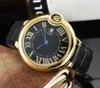 Top luksusowe nowe męskie designer zegarków Automatyczna mechaniczna prędkość wyścigowa szafir szafir ze stali nierdzewnej czarne skórzane zegarki męskie