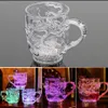 Shiny Creative Acrylic Luminous Water Tea Cup Dragon Pour Water Glowing Colorful Light Induction Cup Button Bakery 4PCS236G