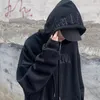 Erkek Hoodies Amerikan Mektubu Nakış Polar gevşek kapüşonlu kazak erkek öğrenci nedensel spor yüksek cadde üst kıyafetleri