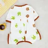 Dog Apparel Pet Clothes Puppy Spring Summer Kawaii Pajamas Forest Bear Bag Belly Pants Clothing Accessories Supplies