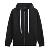 Men's Hoodie Hooded Pony Embroidered Zipper Sweater Couple Tops Warm Hooded Fashion Street Wear Pullover