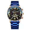 ساعة Wristwatches 2023 Watches Quartz for Men Steel Band Calendar Fashion Luxury Leisure Business Party Prosedile