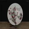 Platen Perzikboom Ontwerp Betekent Lange Levensduur Chinese Stijl Jingdezhen Keramische Opknoping Plaat Decoratie Woonaccessoires