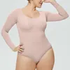 Femmes Shapers One-piece Shapewear Sous-vêtements Ventre-lifting Fesses Shaping Jumpsuit Femmes Corset à manches longues Minceur Body Shaper