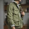 Мужские куртки 2023 Jungle Jacket M42 военный десанский костюм комбинезон Casual Poat Top Army Solid Color Spring