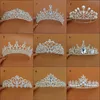 Nouvelle Arrivée De Luxe Différents Types Diadèmes De Mariage Diamant Cryatal Empire Couronne Bandeau De Mariée Pour La Mariée Bijoux De Cheveux Partie Access211a