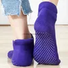 Automne femmes hommes Yoga chaussettes anti-dérapant Grip Pilates Sox adulte intérieur maison anti-dérapant chaussette de sol pantoufle filles Gym Fitness danse ballet coton serviette bas Massage des pieds