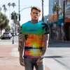 Men's T Shirts Summer -shirt Seaside Coconut Tree 3D Printed Vacation Style Fashion
