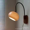 Настенная лампа трансграничная винтажная стеклянная творческая сплошная лесная спальня