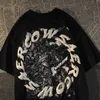 Projektantka odzieży moda hip hop tees rock tshirts T-shirt chłopców z krótkim rękawem damski 2023 nowa para mody High Street Pure Cotton Half Sleeve American Top Underlay