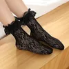 Calzini da donna Pizzo a rete con volant per ragazza Frilly Princess Accessori cosplay Maiden Sweet Calzino a tubo medio ultra-sottile alla moda estivo