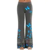 Aktive Hosen Casual Schmetterling Print Strass Yoga Flare Leggings Frauen Spitze Hohl Breite Bein Sport Leggins