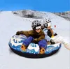 120cm Durable Snow Tube Inflatable Winter Ski Circle outdoor sports Skiing Ring Board sledding kids adult toy snowboarding tubes wholesale
