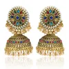 Kolczyki stadniskie Boho Bell Earring Jhumka Jhumki Ethnic Wedding Party Biżuteria