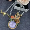 Chains 2023 Retro Fashion Exquisite Romantic Personality Glass Bead Magnet Universal Necklace