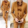 Men's Suits Italian Style Slim Fit Wedding For Men 3 Piece Set Peaked Lapel Blazer Groom Tuxedo (Jacket Vest Pants) 2023