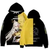 Erkek Hoodies Genshin Etki Hoodie Erkekler/Kadınlar Harajuku Büyük boy Hu Tao Zhongli Xiao Ganyu Kadın Gevşek Sweatshirt Külot Hoody