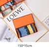 Designer mönster silkescarf för kvinnor som skriver ut stripe geometriska märkes halsdukar orange inbunden låda set födelsedag valentin mor d258f