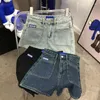 Damen-Shorts ADER Washed Old Denim Sommermode Marke Hohe Taille Abnehmen