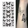 1 Blatt wasserdicht temporäre Tattoo Aufkleber 3D Schmetterling Thema Fake Tattoo für Frauen Körper Bein Arm Kunst