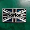 1 PCS UK FLAG NORTON 오토바이 카우보이 벨트 버클 웨스턴 벨트 헤드 피트 4cm 와이드 청바지 벨트 237H