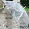 Dôme transparent Deep Elemy 8K Semi-automatique Long Handle Umbrella Enfants Outdoor Windoprooter Habile Clear Threllelas Th1002 S